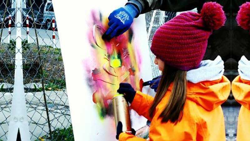 Graffiti-Workshop für Kinder im MFI