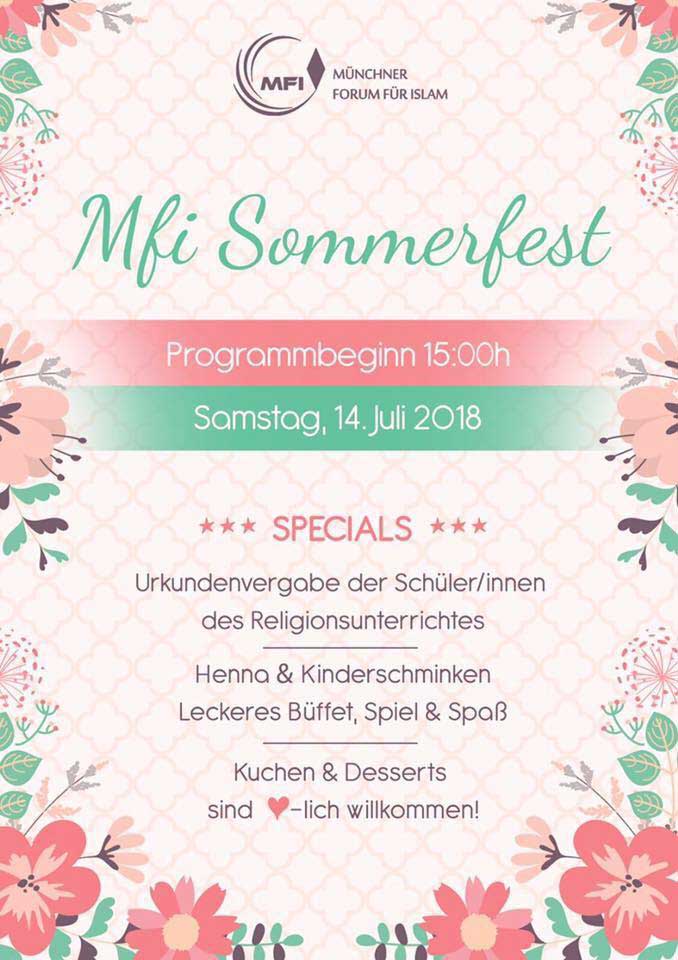 MFI Sommerfest 2018 Flyer