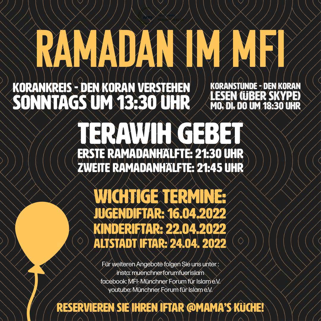 Ramadanprogramm 2022 im MFI