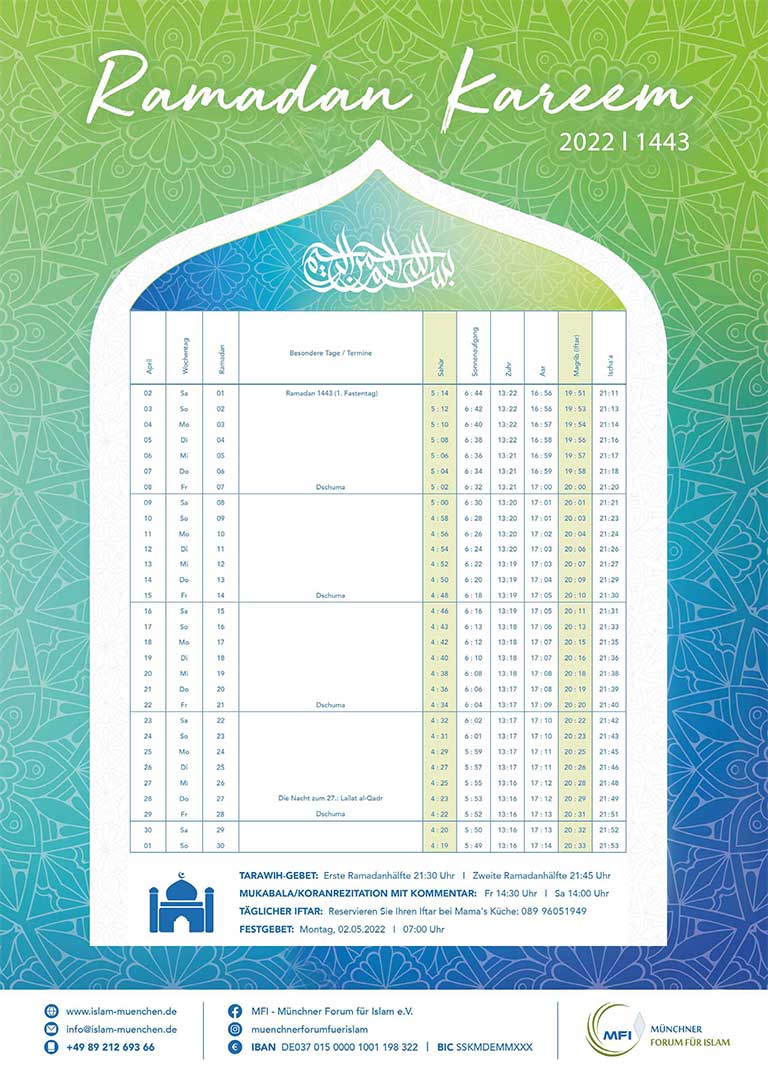 MFI: Ramadan-Kalender 2022